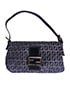 Baguette Bag, &pound;560, Handbags, Blue, Canvas, Front view
